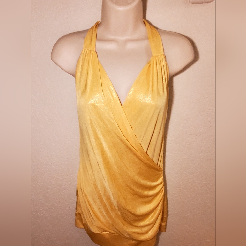 Silky plunge top.